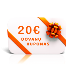 20 eurų vertės dovanų kuponas